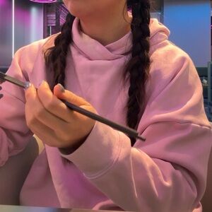 Fabletics pink fleece hoodie